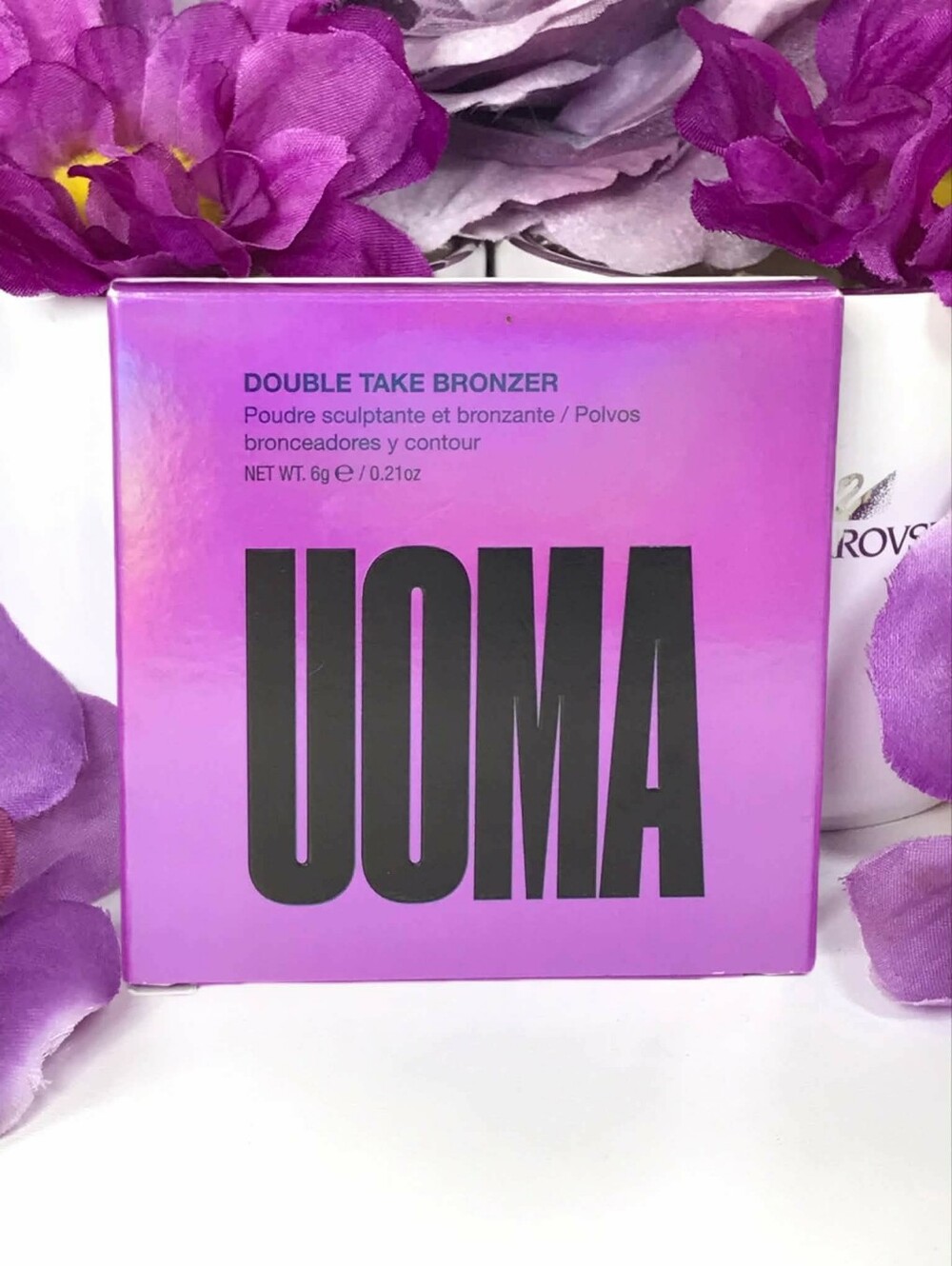 Uoma Double Take Pressed Bronzer in White Pearl FAIR NEUTRAL Full Size, 6g *BNIB - Picture 2 of 16